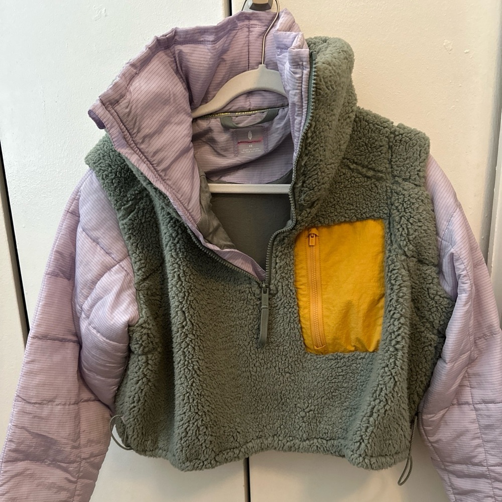 Free People Movement: Scenic Route color block jacket size XS